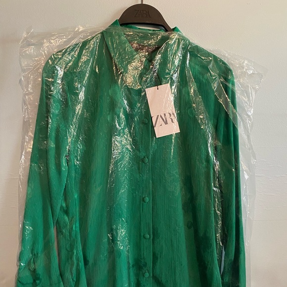 Zara Floral Jacquard top - Picture 2 of 8